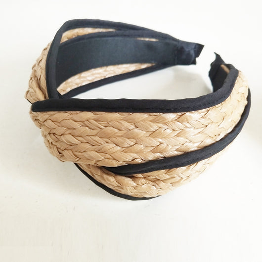 Diadema Trenzada de Paja de Estilo Coreano - Image 5