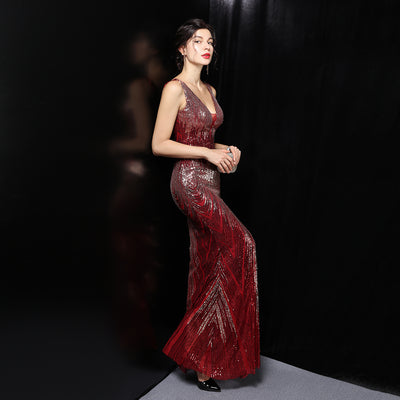 Vestido de Noche Elegante Largo y Ajustado para Mujer - Image 10
