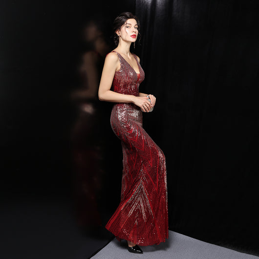 Vestido de Noche Elegante Largo y Ajustado para Mujer - Image 10