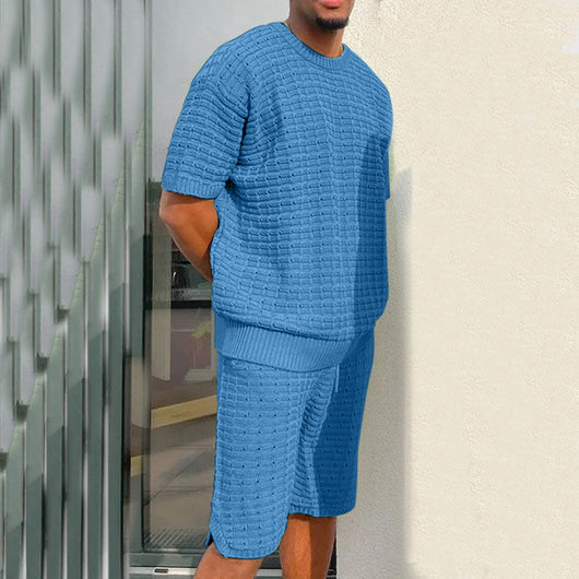 Conjunto de Verano para Hombre - Camisa Suelta y Pantalones Cortos 2 Piezas - Image 4