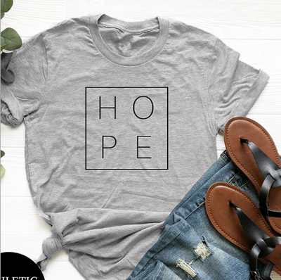 Playera Básica Hope de Algodón - Unisex, Cuello Redondo, Corte Relajado - Image 9