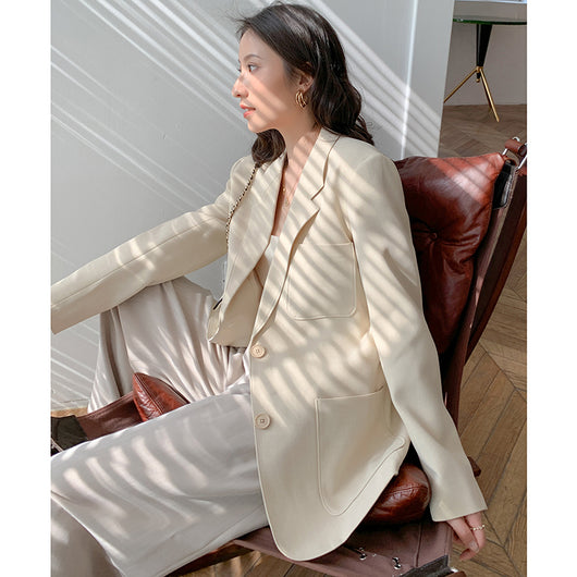 Blazer Casual de Diseño Minimalista con Temperamento Sofisticado - Image 3