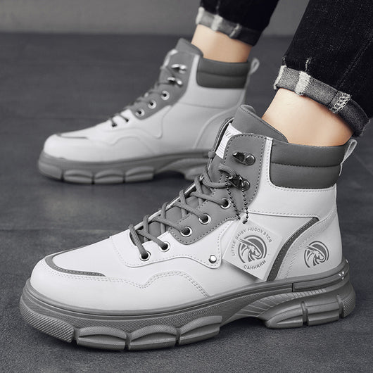 Botas Martin Altas Estilo Británico Casual para Hombre - Image 7