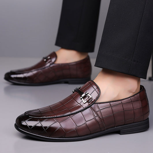 Zapatos de Cuero Ligeros Talla Grande Estilo Cuadros Lujo Premium - Image 11