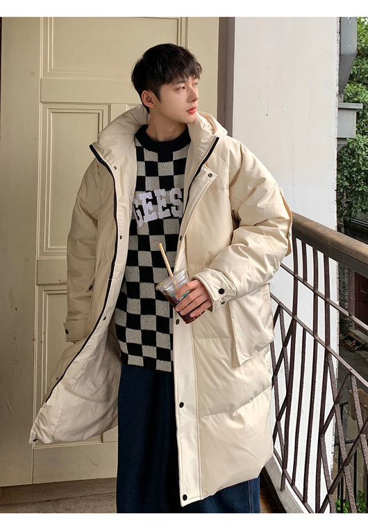 Abrigo de Invierno Grueso para Hombre - Largo Medio - Image 7