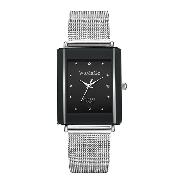 Relojes de Pareja con Diseño Minimalista de Esfera Rectangular