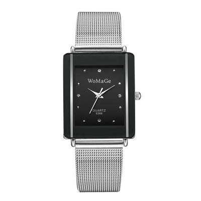 Relojes de Pareja con Diseño Minimalista de Esfera Rectangular - Image 2