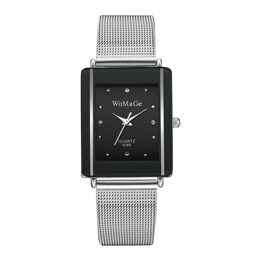 Relojes de Pareja con Diseño Minimalista de Esfera Rectangular - Image 2