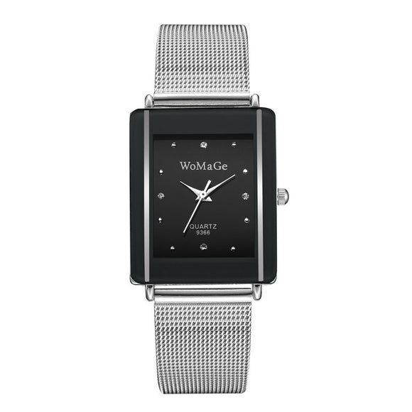 Relojes de Pareja con Diseño Minimalista de Esfera Rectangular