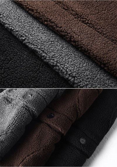 Chaqueta de Hombre Gruesa Cordero Térmico Corta - Image 8