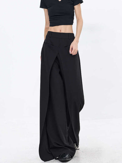 Pantalones Sueltos Negros Casuales para Mujer - Corte Recto - Image 4