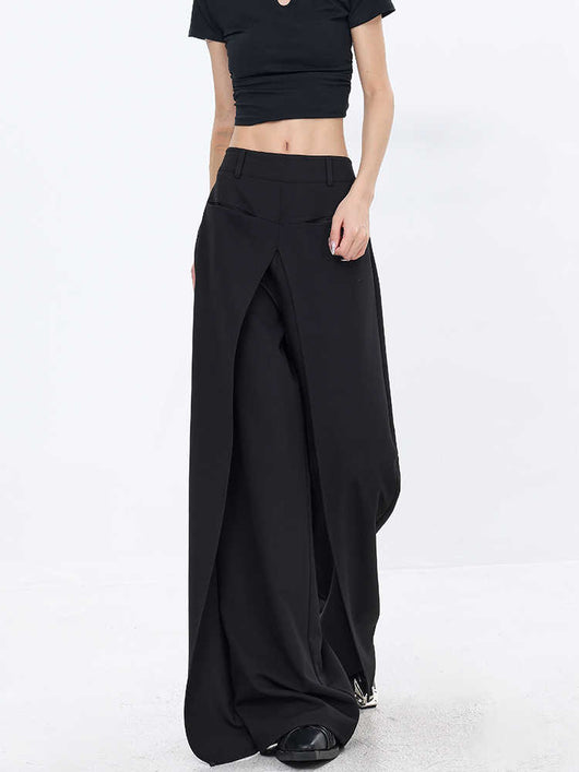 Pantalones Sueltos Negros Casuales para Mujer - Corte Recto - Image 4