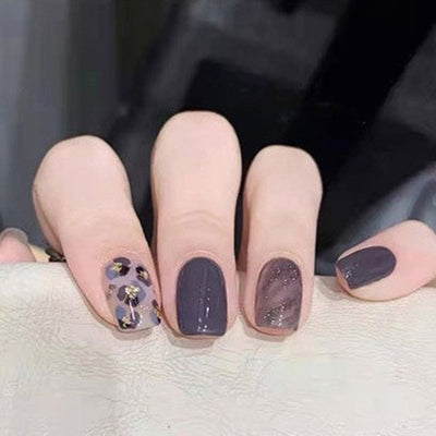 Uñas Postizas Almendradas Mate Brillante - Diseño Simple - Image 27