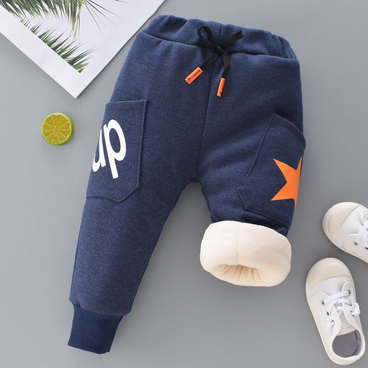 Pantalones Cálidos Acolchados de Felpa para Niña - Image 11