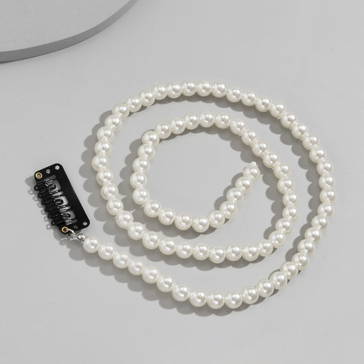 Accesorios Geométricos con Perlas para Trenzas Estilo Hip-hop