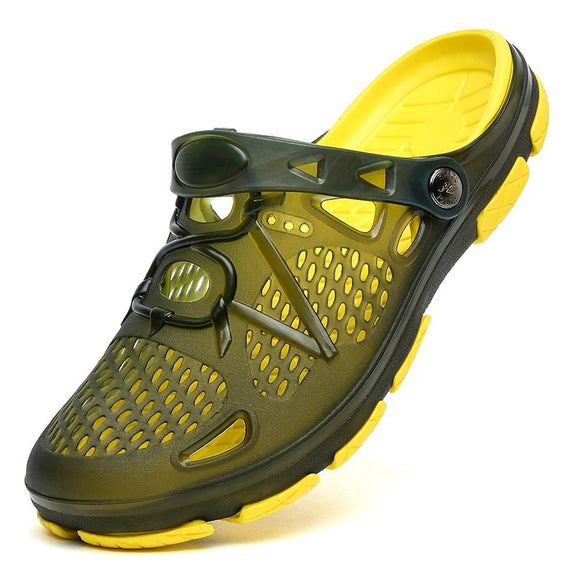 Sandalias Baotou para Hombre Verano Cómodo Antideslizante Resistente