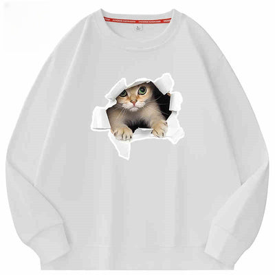 Playera Suelta de Cuello Redondo para Parejas - Algodón 100% Manga Larga - Image 14