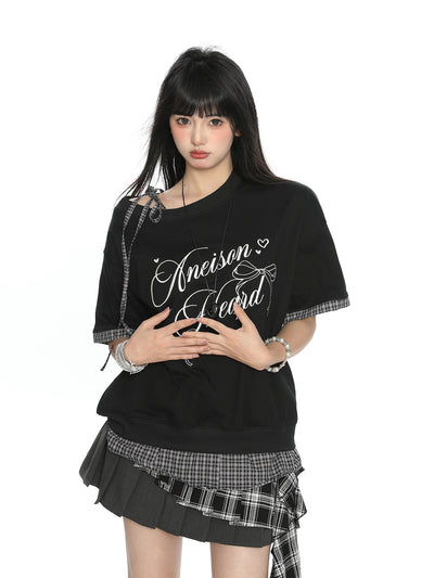Camiseta Manga Corta para Mujer con Letras de Moño - Image 6