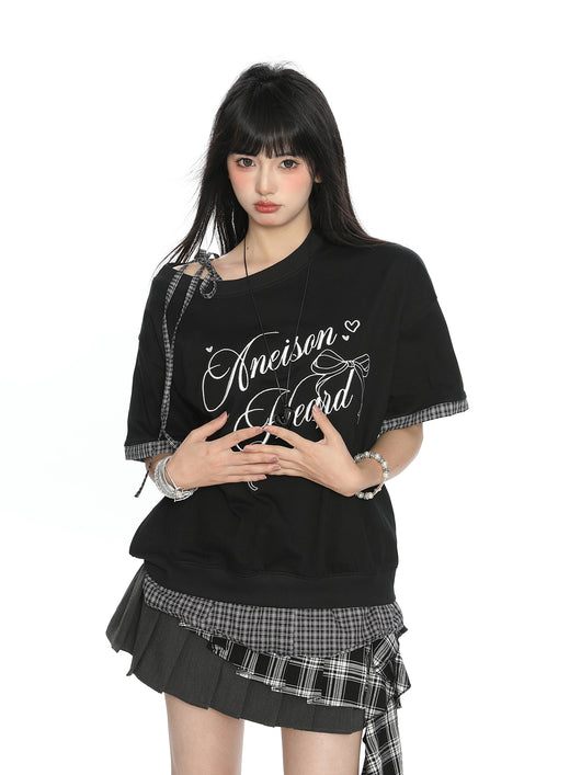 Camiseta Manga Corta para Mujer con Letras de Moño - Image 6