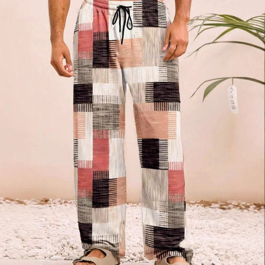 Pantalones Casuales para Hombre con Patrón Cuadros - Diseño Moderno y Versátil - Image 2