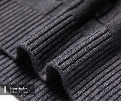 Suéter Casual Slim Fit para Hombre con Cuello Alto y Cierre - Image 5