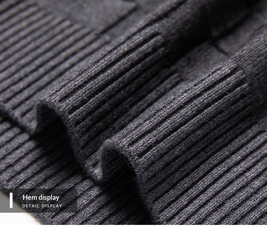 Suéter Casual Slim Fit para Hombre con Cuello Alto y Cierre - Image 5