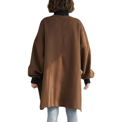 Buzo Oversized con Lettering de Largo Medio y Cuello Polera - Image 5