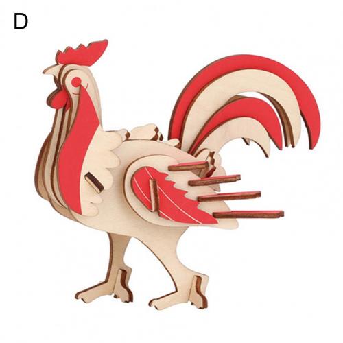 Puzzle 3D de Tiranosaurio en Madera - Juguete Educativo para Niños - Image 8