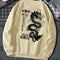 Sudadera Holgada Estampado Dragón Tokio Otoño Invierno