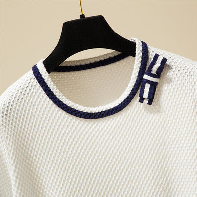 Suéter de Seda de Hielo Tejido para Mujer - Pullover Holgado y Transpirable - Image 15