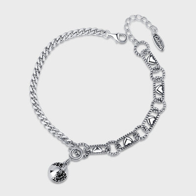 Pulsera Doble Capa Plata 925 Bola de Deseos Negro Hao - Image 9