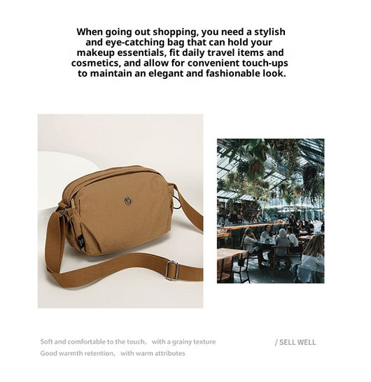 Bolso Bandolera Multicompartimento Nylon Ligero para Mujer - Viajes y Uso Diario - Image 16