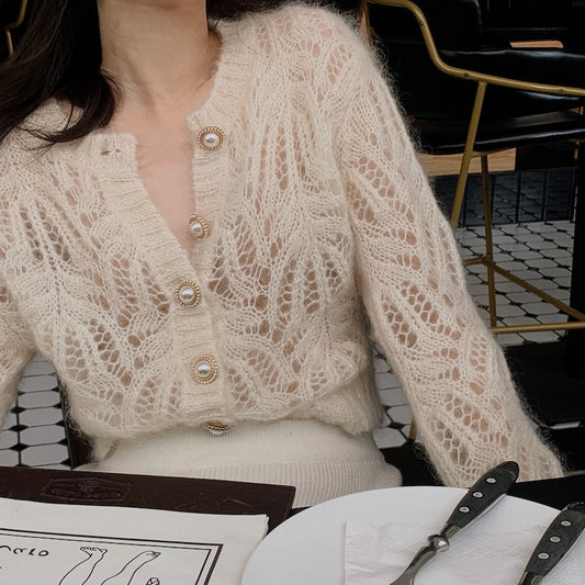 Blusa Suéter Elegante de Temperamento Francés para Mujer - Image 2
