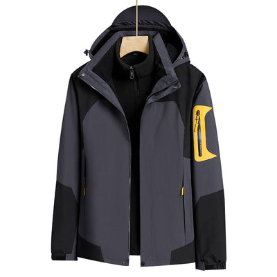 Chaqueta 3 en 1 Impermeable y Rompevientos con Forro Removible de Felpa - Image 13