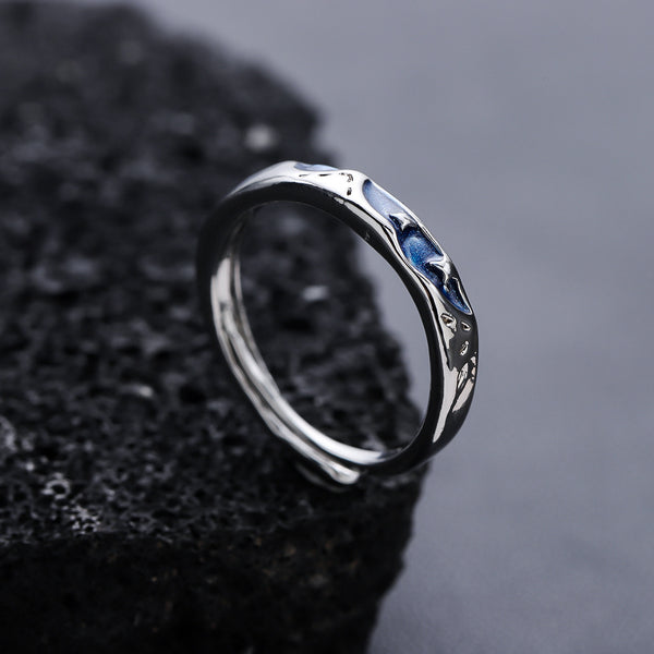 Anillo de Estrella para Hombre con Diseño Abierto de Lujo Exclusivo