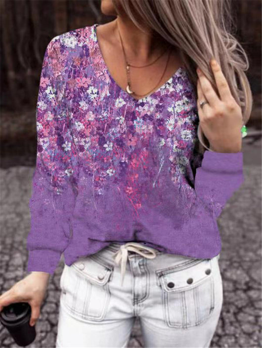 Blusa Elegante de Manga Larga con Escote V para Mujer - Image 5