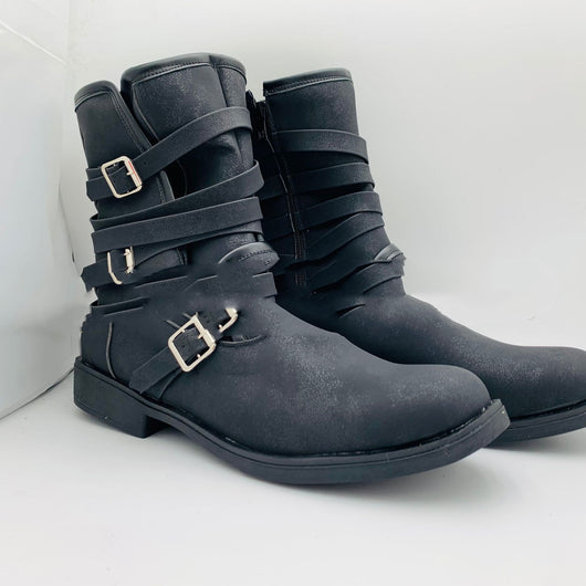 Botas Casuales de Hombre con Cierre Lateral, Punta Redonda y Tacón Robusto - Image 14