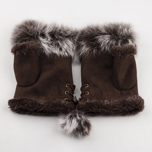 Guantes Mitones de Conejo Invierno para Damas - Teclado y Pantalla Táctil - Image 7