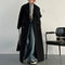Abrigo de Lana Negro Mujer Oversized Grueso