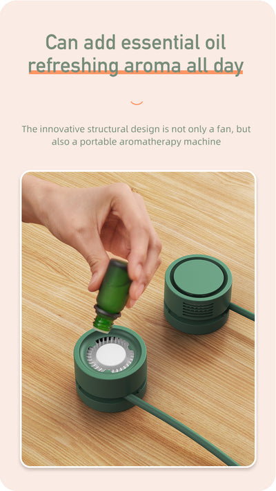 Ventilador Portátil de Cuello sin Aspas con USB y Aromaterapia - Image 17