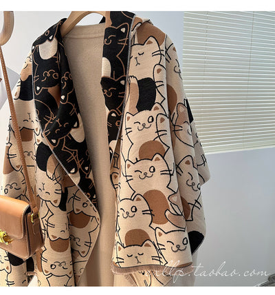 Bufanda de Cachemira Artificial Estilo Coreano para Mujer - Chal Grueso Invierno - Image 13