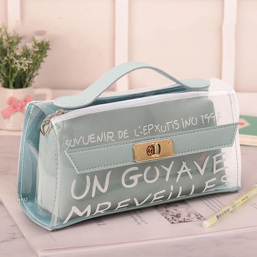 Estuche Transparente Margarita para Lápices y Artículos de Papelería - Image 4