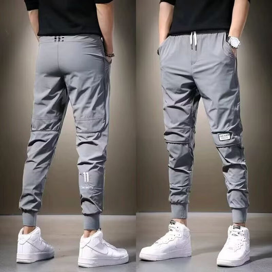 Pantalones de Chándal Cómodos Ajustados Estilo Coreano con Secado Rápido para Hombre - Image 9