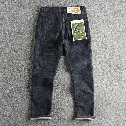 Jeans Retro Americanos de Algodón y Bambú 14oz para Hombre - Image 2