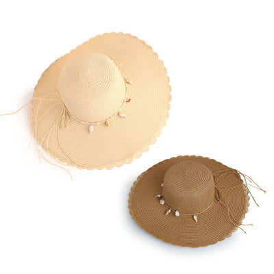 Sombrero de Playa con Ala Ancha y Encaje - Protección Solar Versátil - Image 6