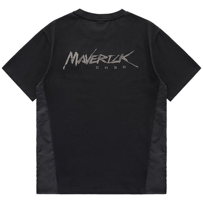 Playera de Hombre con Parches Bordados y Diseño Patchwork - Image 8