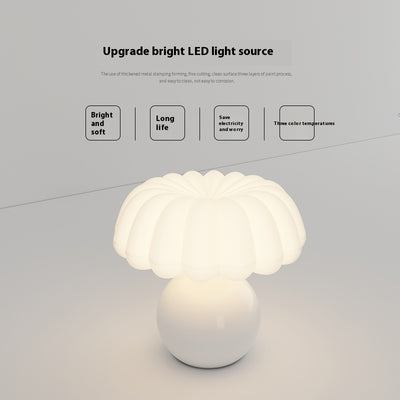 Lámpara Nocturna LED Seta para Dormitorio - Protección Visual Suave - Image 3
