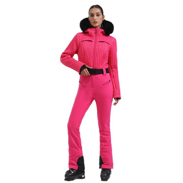 Traje de Esquí Profesional Impermeable para Mujer con Doble Tablero
