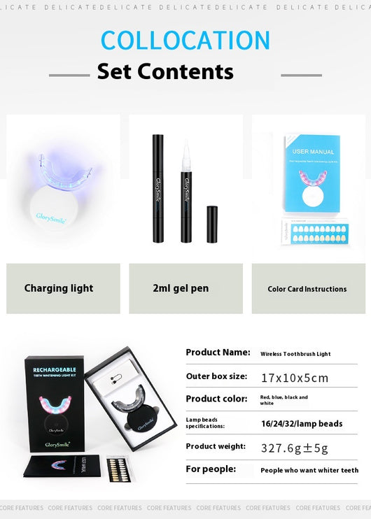 Limpiador Dental Ultrasónico con Cepillo de Gel - Kit Completo para Higiene Bucal - Image 12