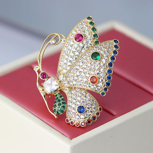 Broche de Mariposa con Circones de Colores - Image 5